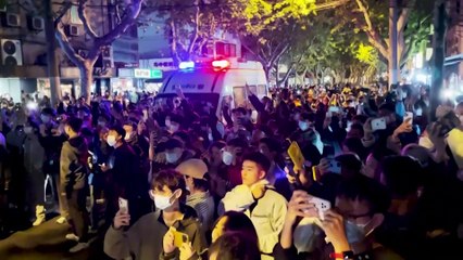People detained by police as protests break out in China