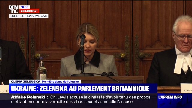 Olena Zelenska, au Parlement britannique: Nous n'avons pas besoin que de la victoire, nous avons besoin aussi de justice