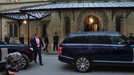 First Lady of Ukraine Olena Zelenska arrives in Westminster