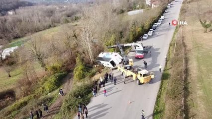Otobüs kazasında 40 yolcu yaralandı, şoför "dalmışım" dedi