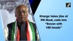 Kharge takes jibe at PM Modi, calls him “Ravan with 100 heads”