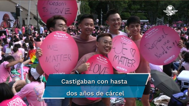 Singapur despenaliza las relaciones sexuales entre hombres