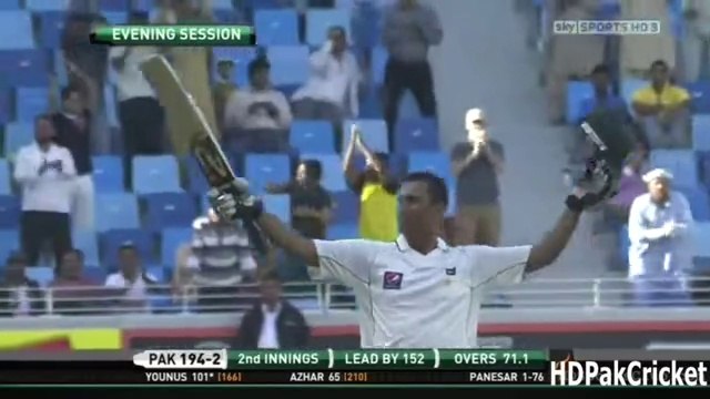 HD Younis Khan 20th ton; 127 vs England (3rd Test Dubai Feb 3-6,2012).mp4