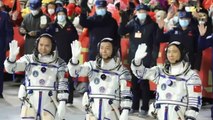 Shenzhou-15 Uzay Uçuşu Görevindeki Çinli Astronotlar İçin Uğurlama Töreni Düzenlendi