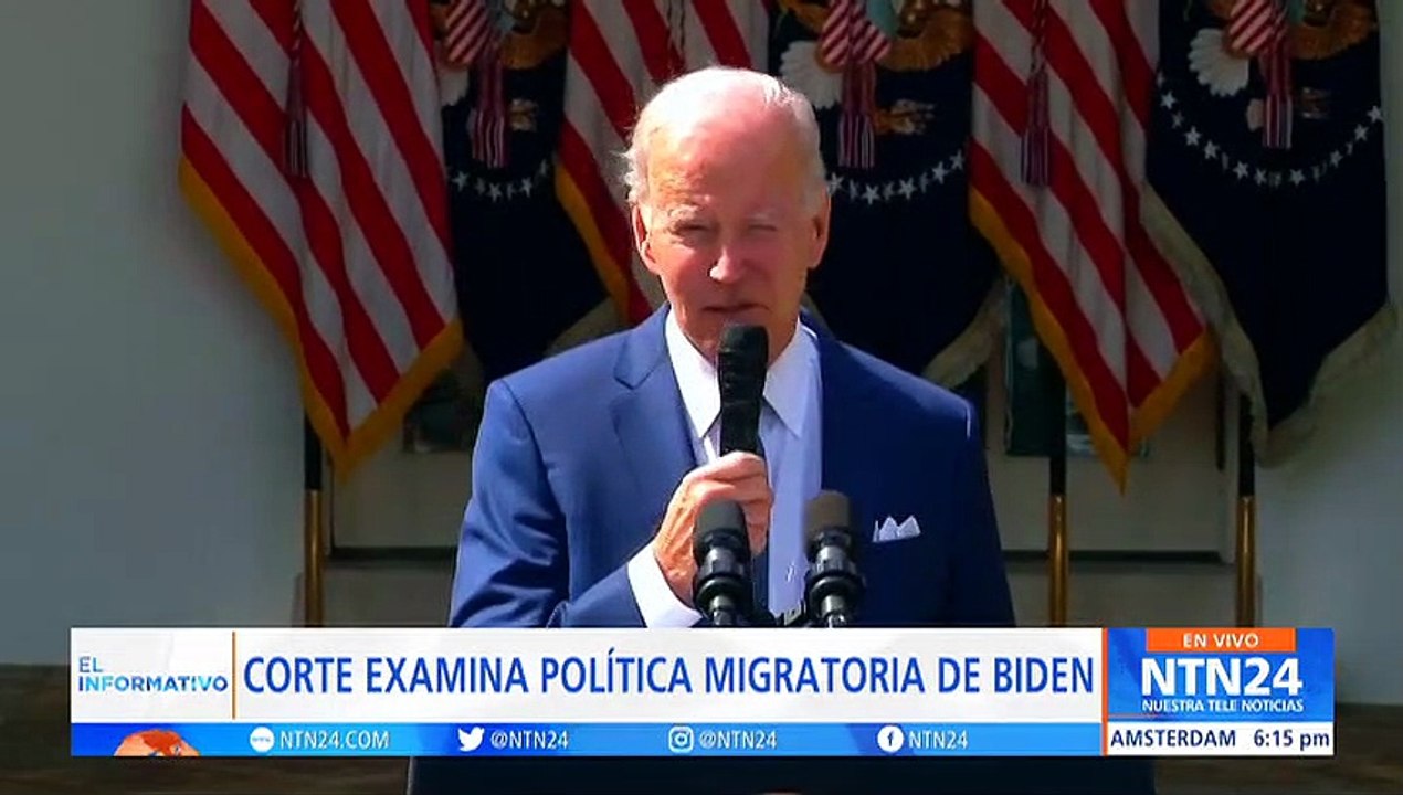 Corte Suprema de Estados Unidos examina política migratoria de Joe Biden