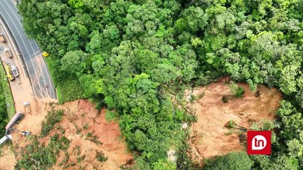 Imagens aéreas mostram destruição após deslizamentos no PR e SC; veja