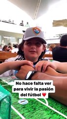 El emotivo video del niño ciego que pudo ver el gol de Messi