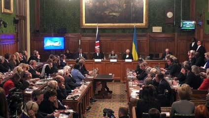 Olena Zelenska addresses MPs during her visit to UK