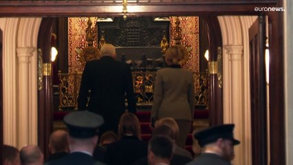 First Lady der Ukraine in London in Westminster, um über Kriegsverbrechen zu sprechen