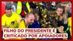 Eduardo Bolsonaro é criticado por ir à Copa enquanto bolsonaristas tomam chuva em quartéis