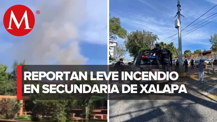 Se registró un incendio en escuela secundaria de Xalapa, Veracruz