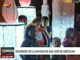 Sucre |  Realizan encendido de la navidad en la Plaza José Francisco Bermúdez del mcpio. Andrés Mata