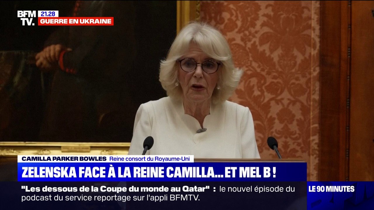 Camilla, Mel B et Olena Zelenska au Parlement britannique pour parler des violences faites aux femmes