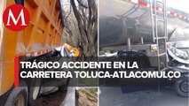 Camión de carga provoca choque múltiple en Ixtlahuaca; hay tres muertos y seis heridos