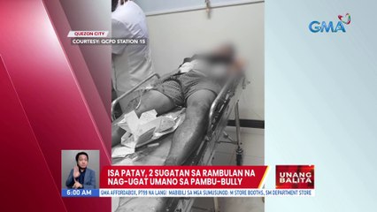Isa patay, 2 sugatan sa rambulan na nag-ugat umano sa pambu-bully | UB