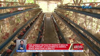 Pag-aangkat ng poultry products mula sa Japan, Hungary, at California sa Amerika, bawal muna dahil sa bird flu | UB