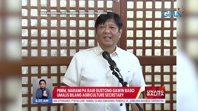 PBBM, marami pa raw gustong gawin bago umalis bilang agricultural secretary | UB