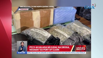 P12.5-M halaga ng iligal na droga, nasabat sa Port of Clark | UB