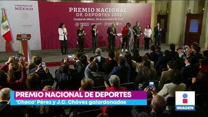 "Checo" Pérez y Julio César Chávez reciben el Premio Nacional de Deporte 2022