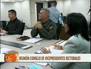 Consejo de vicepresidentes sectoriales evalúan las diferentes políticas públicas del país