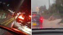 Fuertes lluvias generaron caos vehicular sobre la vía La Calera y la calle 80
