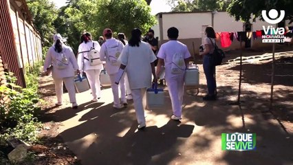 Continua vacunación contra la Covid-19 en los barrios capitalinos