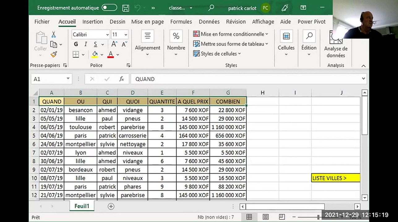 Excel _ FILTRAGE sous-titrage en arabe