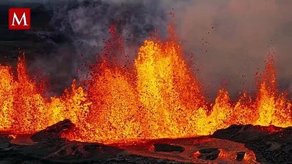 Скачать видео: Volcán Mauna Loa, el más grande del mundo, entra en erupción por primera vez en casi 40 años