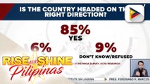 OCTA: 85% ng mga Pilipino, naniniwalang nasa tamang direksiyon ang bansa sa ilalim ng Marcos admin