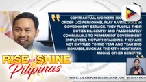 Pagbibigay ng 13th month pay sa mga COS at JO na nagtatrabaho  sa gobyerno, isinusulong sa Senado