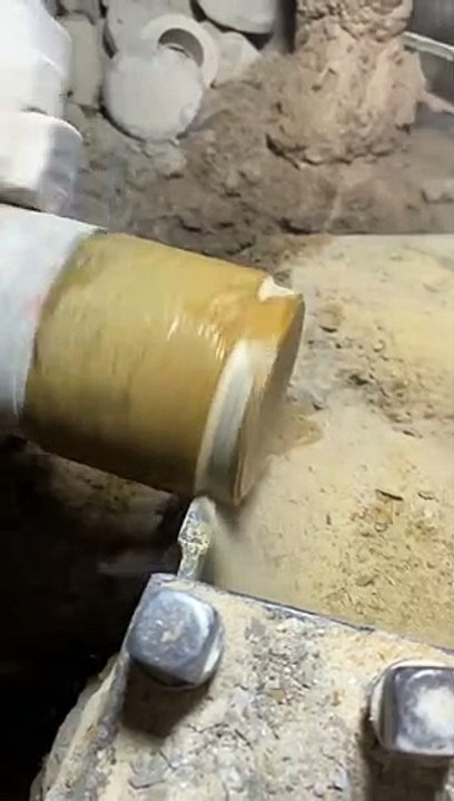 Beautiful Pot made of stone. Stone carving. #satisfying