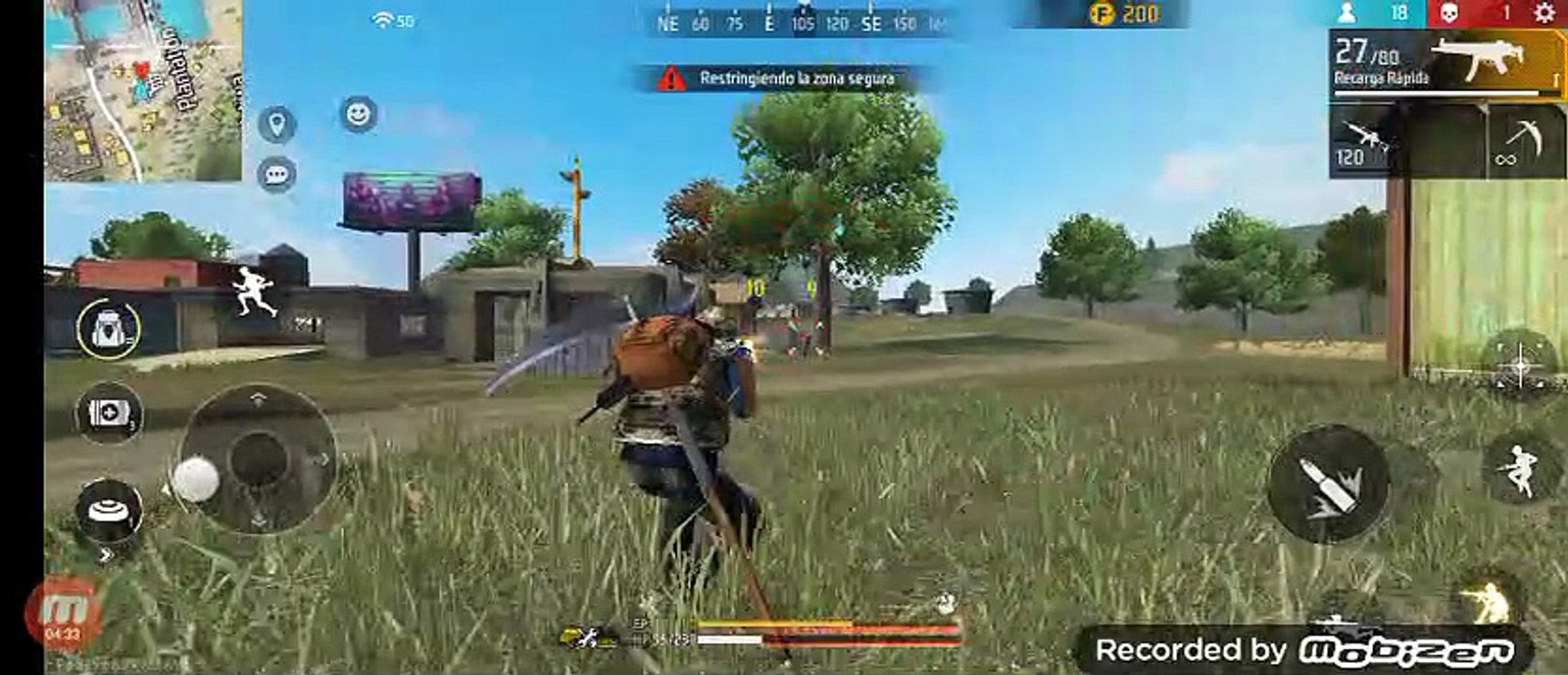 El pro juega una partida de free fire mira que paso xd