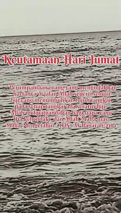 Keutamaan Hari Jumat