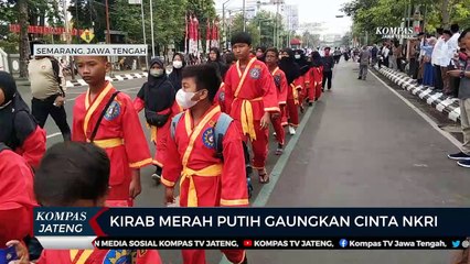 Kirab Merah Putih Gaungkan Cinta NKRI