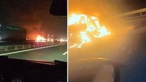 Ankara'da korkunç kaza: Cayır cayır yanan otomobil içindeki gençler feci şekilde can verdi