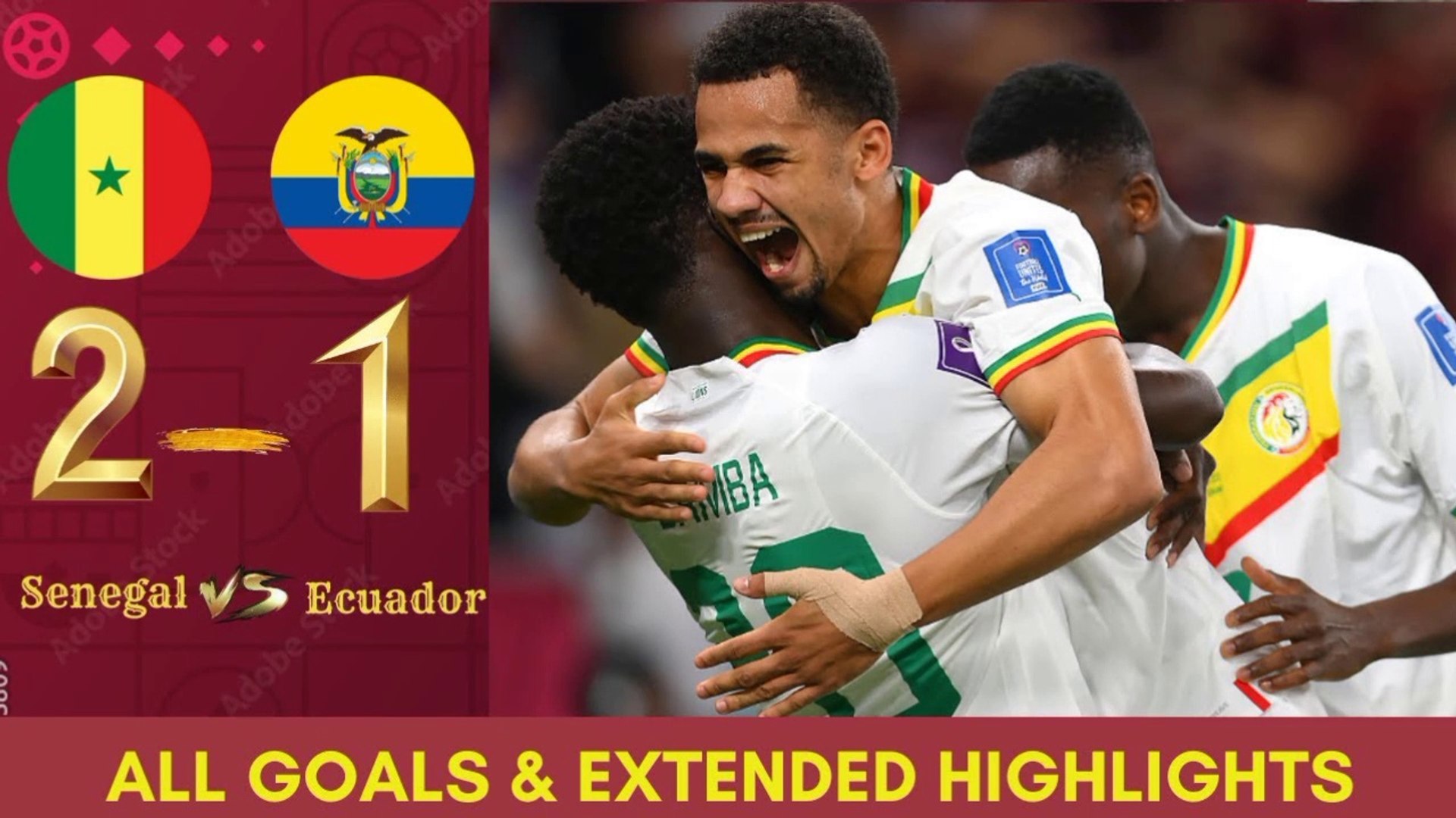 Ecuador vs Senegal 1-2 - All Goals and Extended Highlights - 2022 FIFA World Cup Qatar