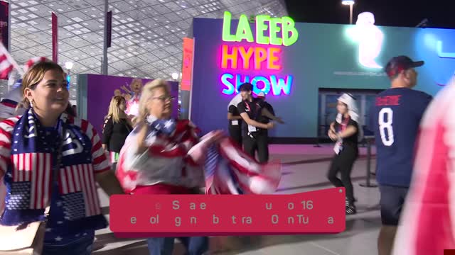 USA and Iran fans celebrate unity in final Group B match