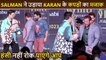 IIFA 2023 Salman Khan Makes Fun Of Karan Johar's Outfit In Front Of Media
