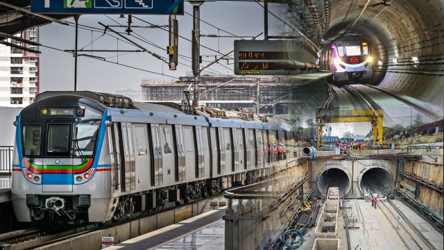Hyderabad లో Underground లో మెట్రో ట్రైన్.. *Telangana | Telugu OneIndia