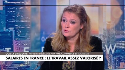 Olivia Grégoire : «Il faut que l'on arrive à renforcer les revenus du travail par le salaire, en demandant aux entreprises de les augmenter»