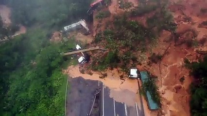 Pelo menos dois mortos em aluimento de terras no sul do Brasil