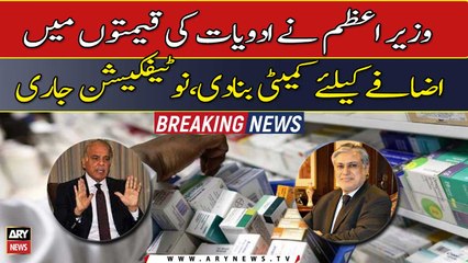 PM forms a committee under Ishaq Dar to increase the prices of medicines