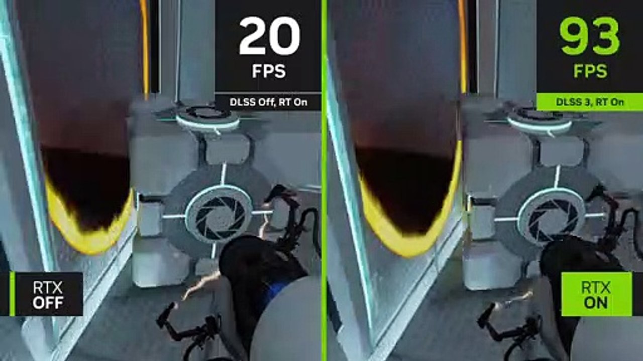 Portal RTX: Raytracing-Remaster ist mit DLSS 3 viermal so flüssig