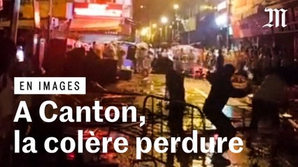 Des violences éclatent à Canton entre des manifestants et la police malgré la répression