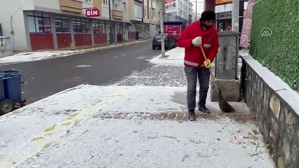 Ardahan ve Kars'ta kar yağışı etkili oluyor