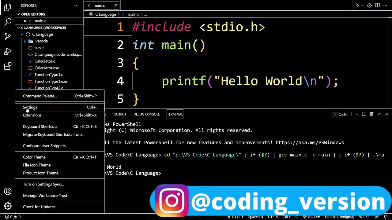 How to change VS code Terminal Color | Customize the Color of the Terminal   Window | #vscode