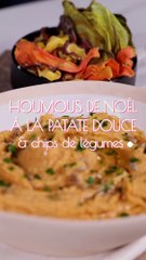 CUISINE ACTUELLE - Houmous de patate douce à l'oignon et tahin, graines de tournesol torréfiées