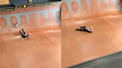 First day turns out to be the worst day for kid at skate camp *UGLY Skateboard Fail!*