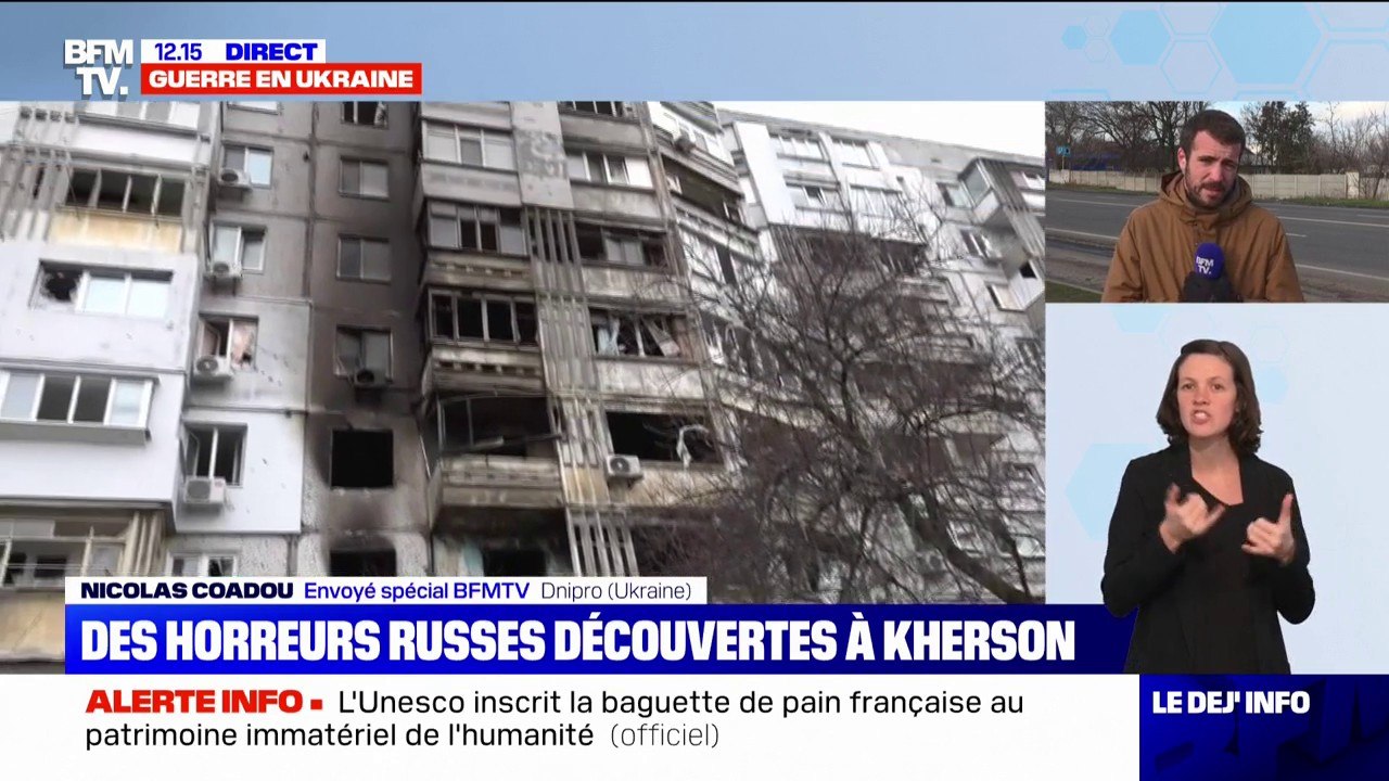 Kherson: une fosses commune et des cadavres ligotés présentant des signes d'exécution ont été découverts