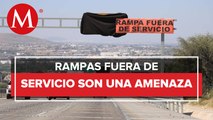 Las rampas de emergencia de la autopista México - Querétaro siguen sin funcionar